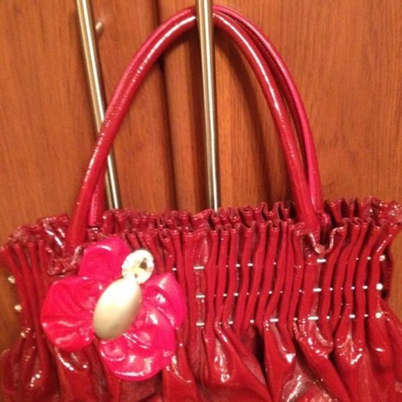 Fabrizio Poker red patent bag - Picture 3 of 3